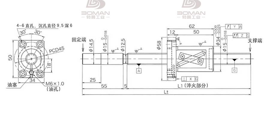 KURODA GG1520AS-BALR-0600A 黑田精工丝杆价格