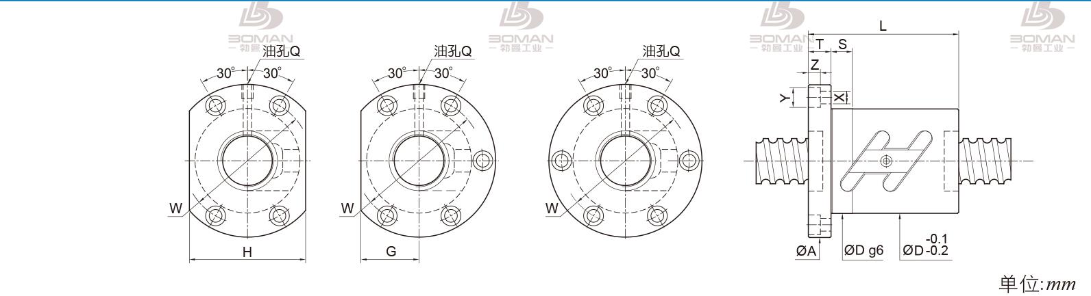 PMI FSWC2508-3.5 pmi滚珠丝杆生产厂家批发价格
